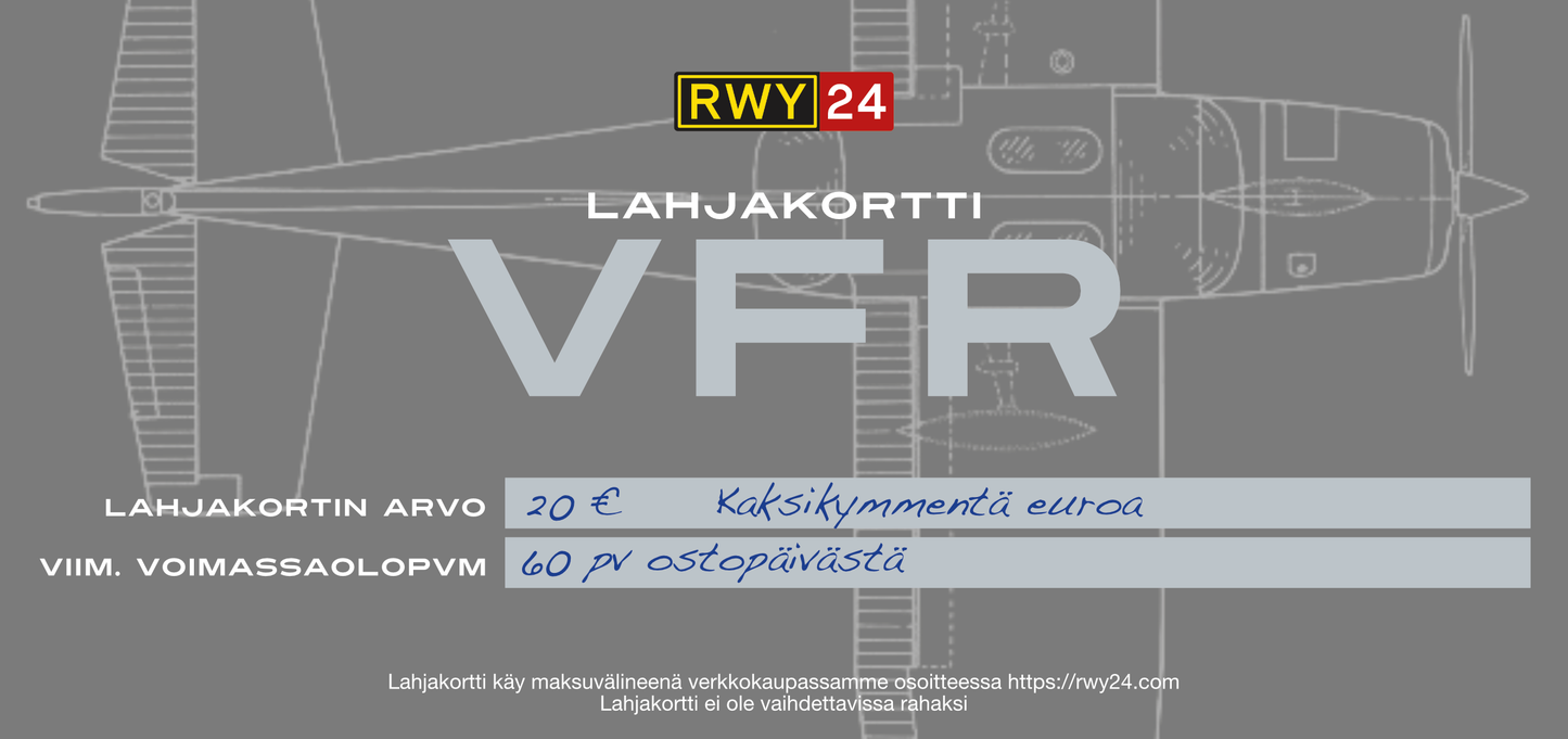 RWY24-lahjakortti